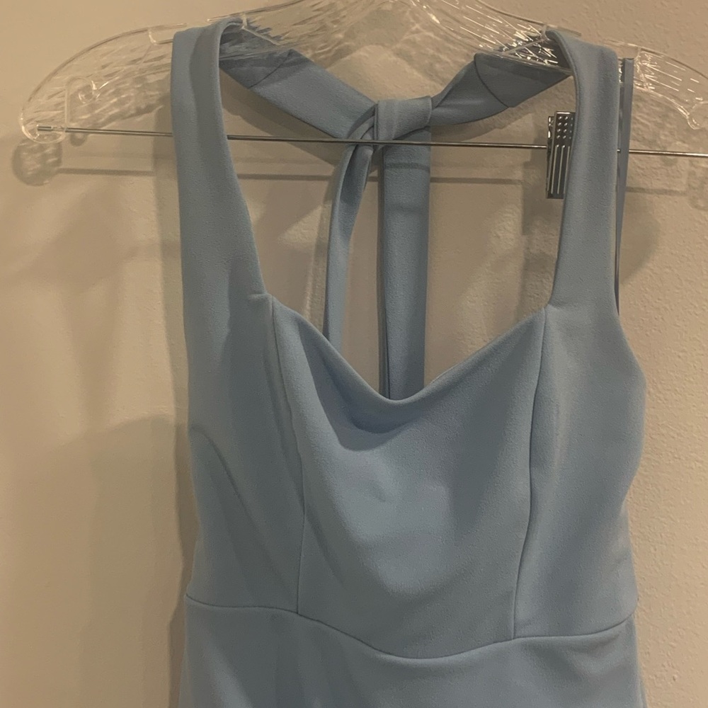 Hello Molly Blue Asymmetrical Sheath Dress Like New for Party’s and Weddings - Picture 9 of 14